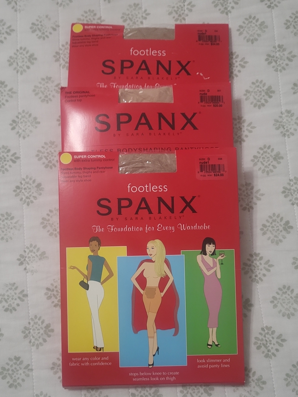3 Pair Spanx Fooless Nude Color